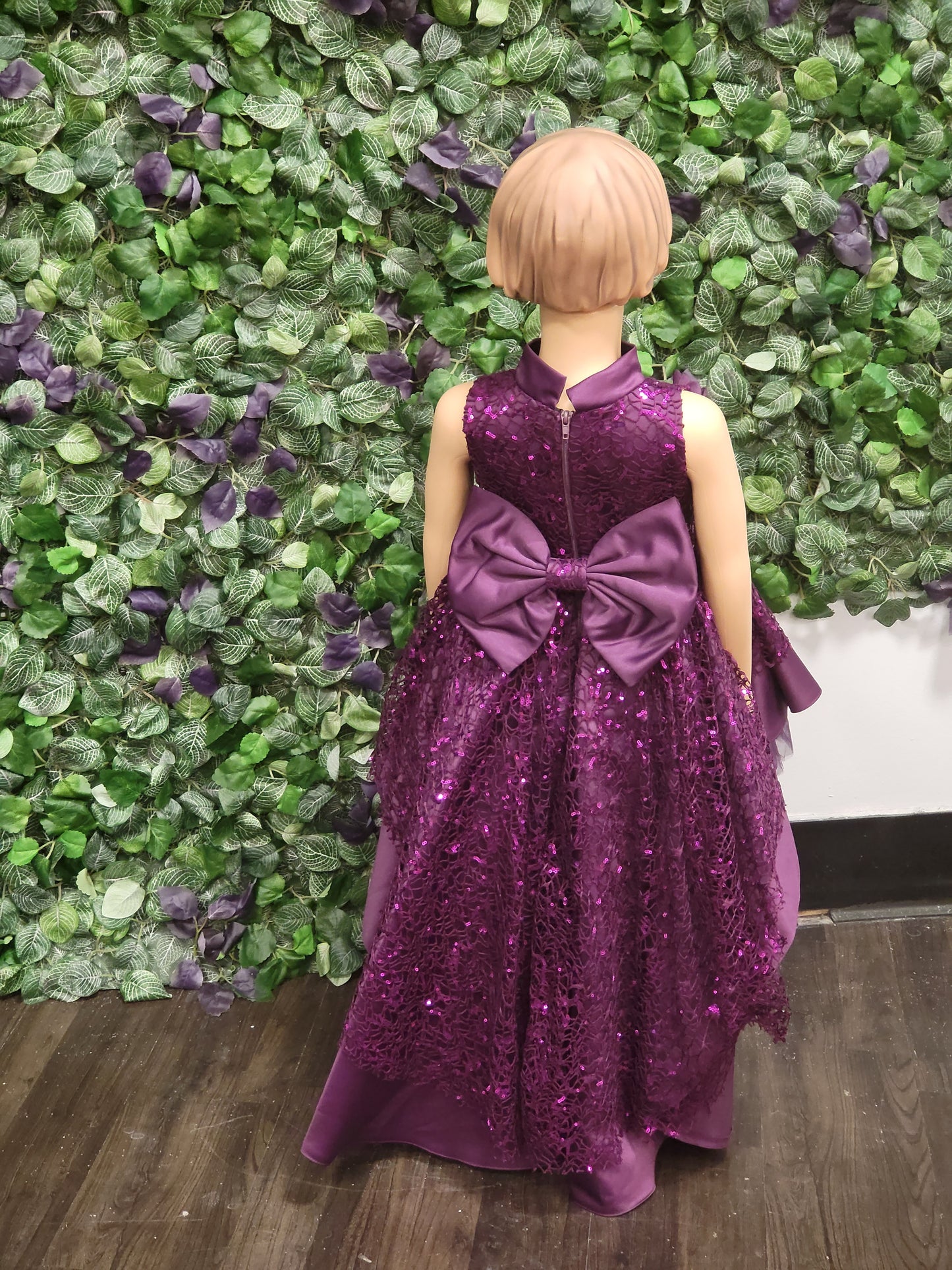 Purple Train Dress