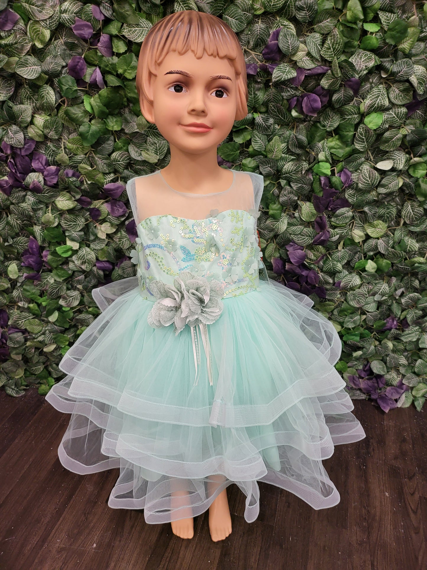 Sequence and Net Toddler Dress