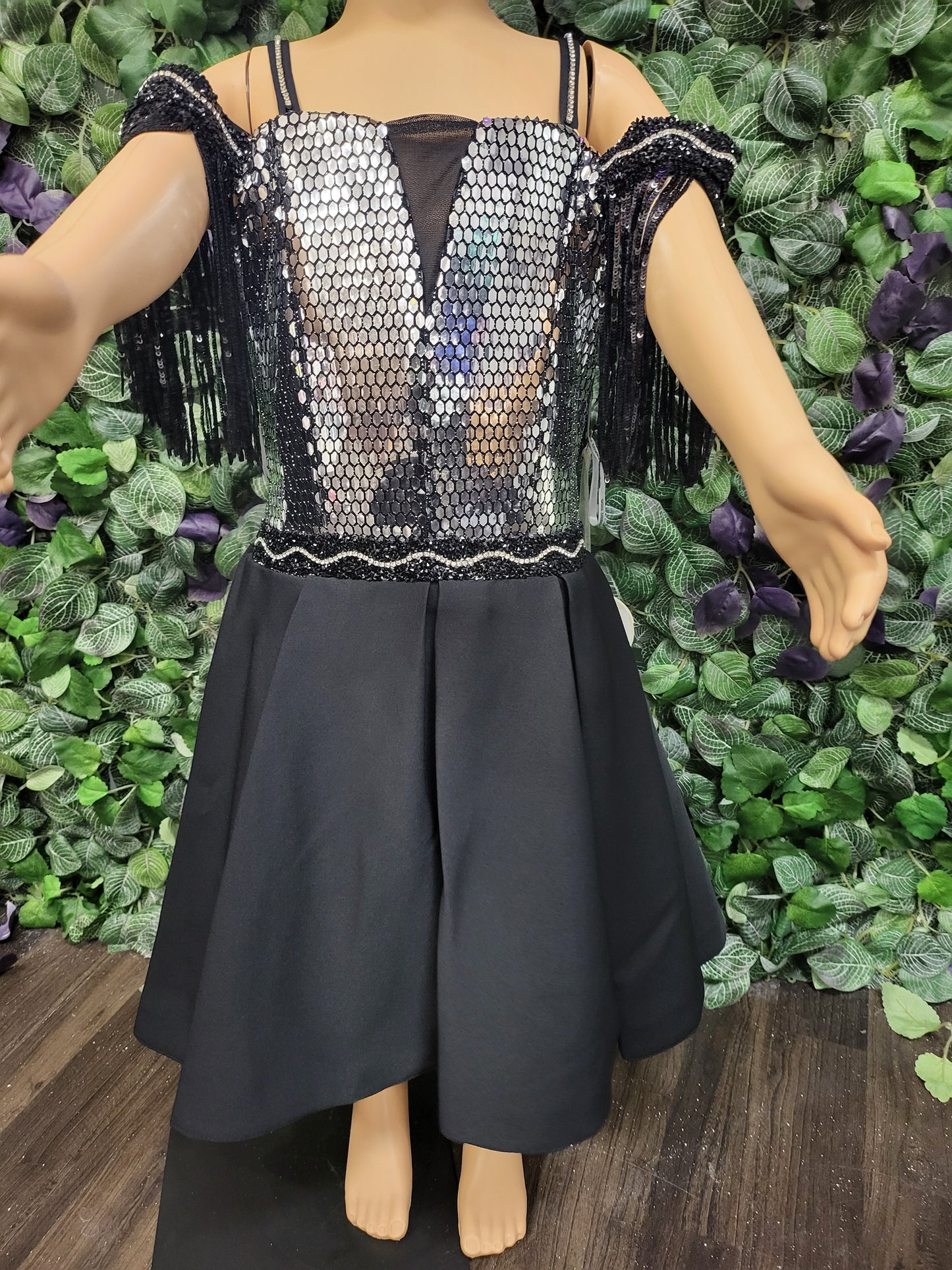 Paps Black Fringe Dress