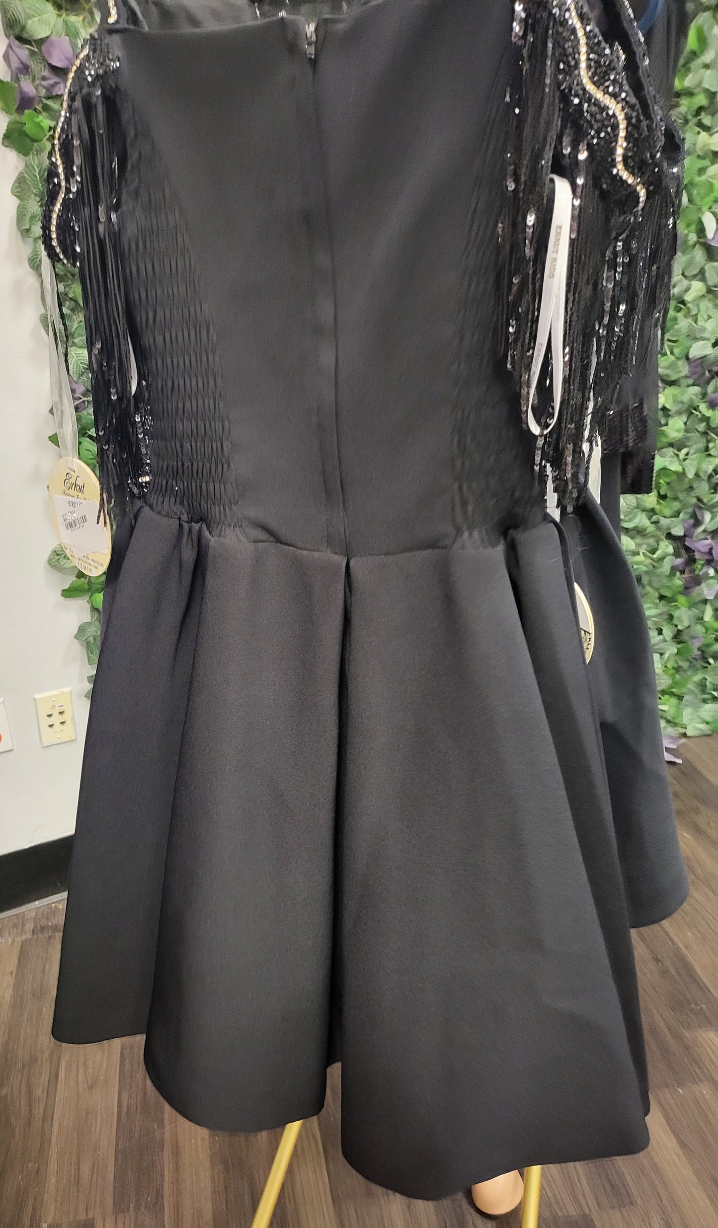 Paps Black Fringe Dress