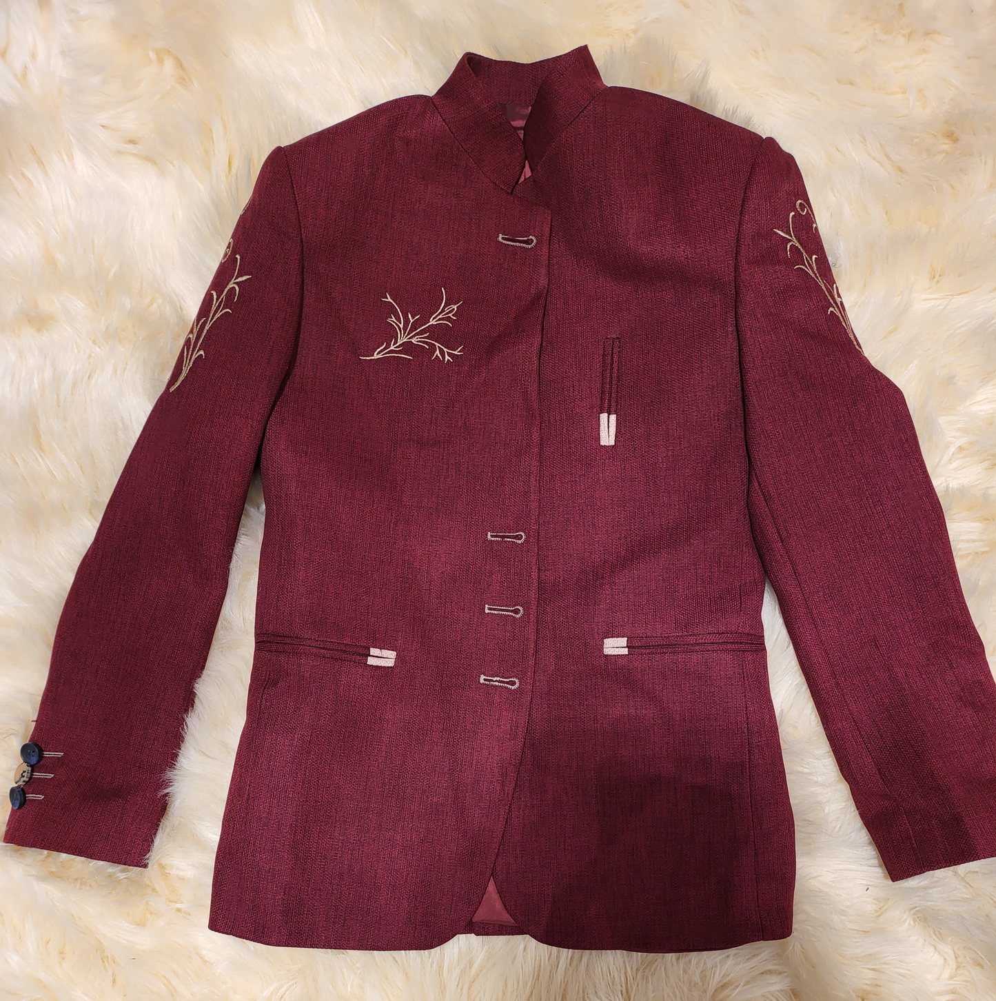 Blazer with Embroidery