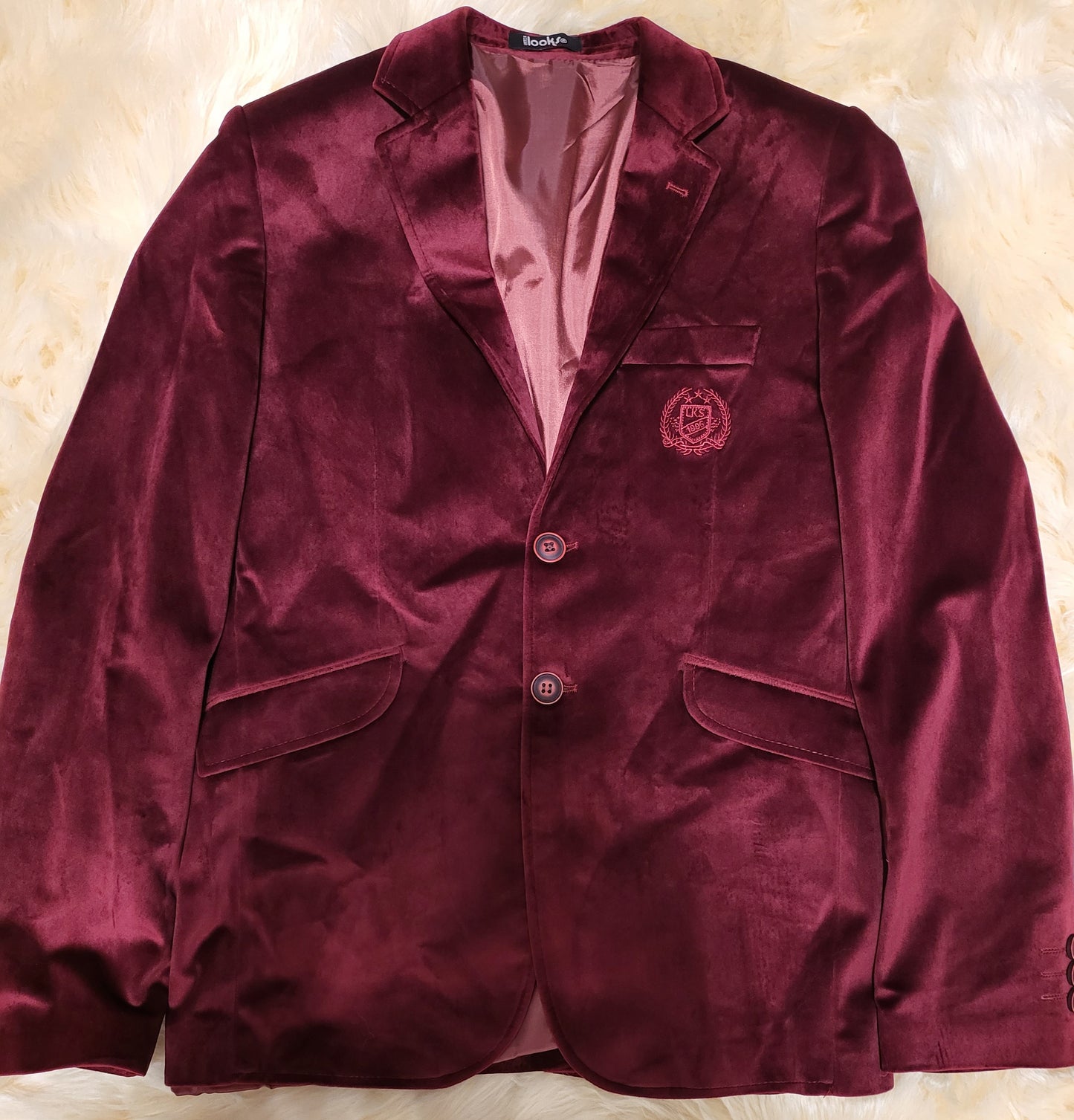 Burgundy Suede Blazer