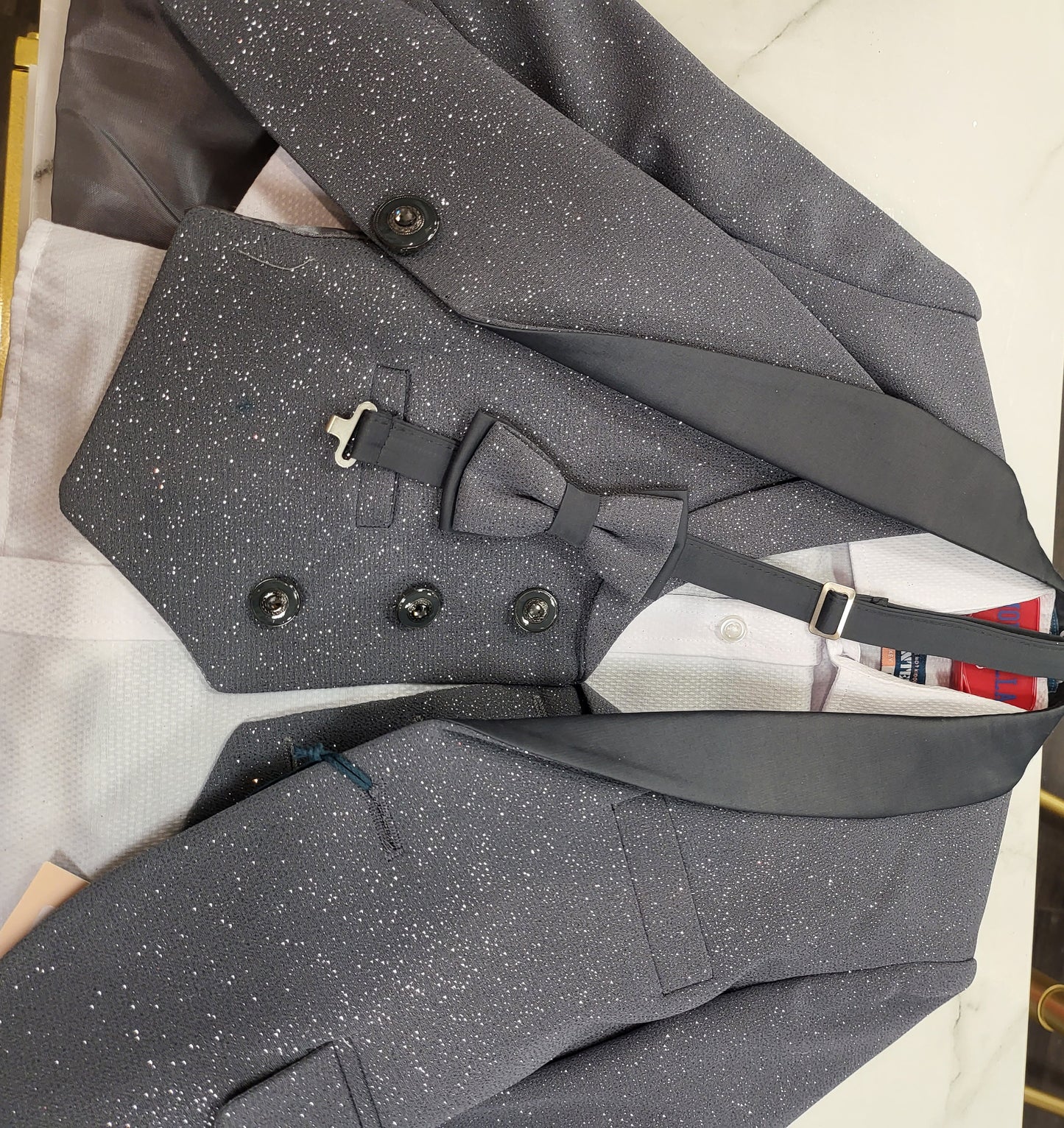 Montella Grey and Bling Suit