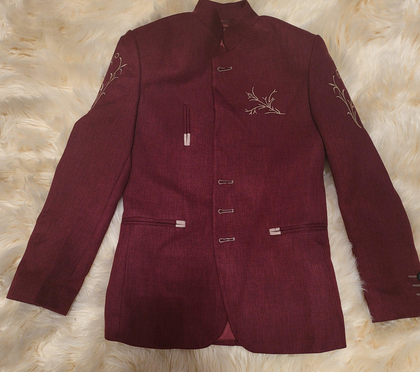 Blazer with Embroidery
