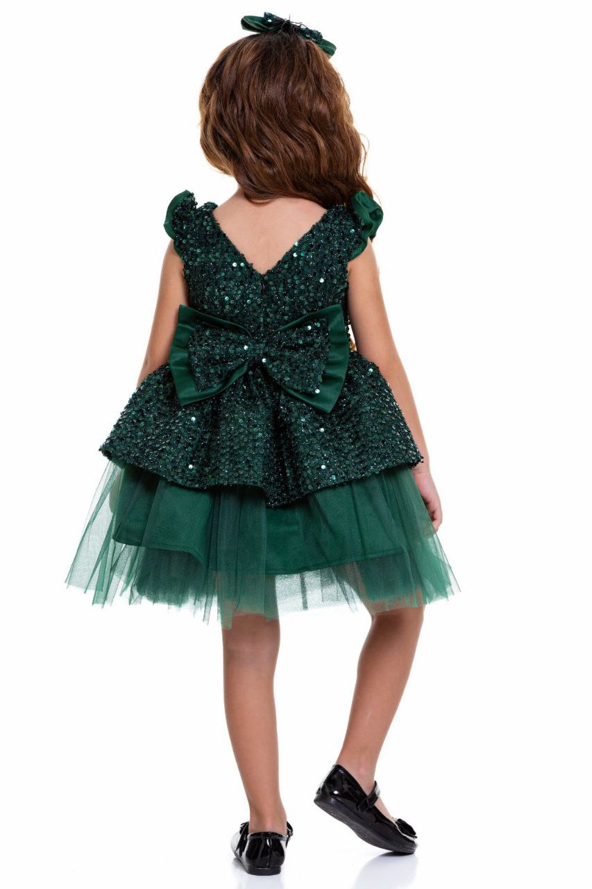 Green Sequence dress